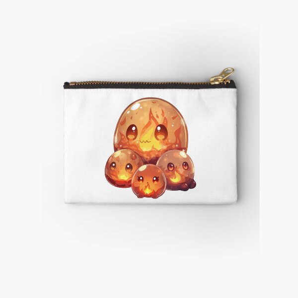 Item preview, Where Fire Breathes Life – Cute Elemental Fire Slime Family designed and sold by Monzora.