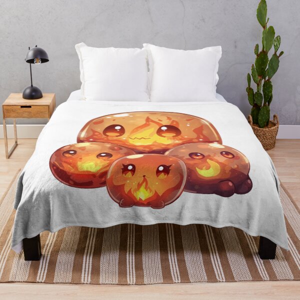 Item preview, Where Fire Breathes Life – Cute Elemental Fire Slime Family designed and sold by Monzora.