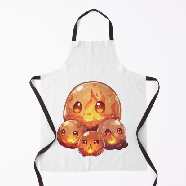 Item preview, Where Fire Breathes Life – Cute Elemental Fire Slime Family designed and sold by Monzora.
