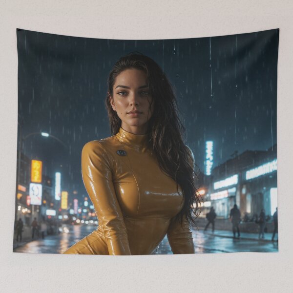Item preview, Glossy Yellow Jumpsuit Motorcycle Aesthetic designed and sold by Magic-Reality.