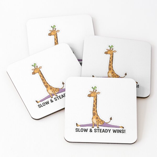 Item preview, Cute Yoga Giraffe Doing Splits - Slow and Steady Wins designed and sold by t-shirt studio.