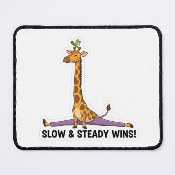 Item preview, Cute Yoga Giraffe Doing Splits - Slow and Steady Wins designed and sold by t-shirt studio.