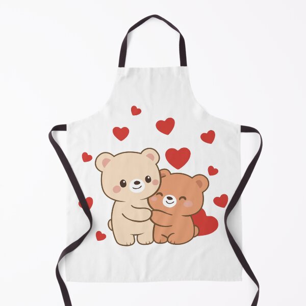 Item preview, Cute Bear Couple – Kawaii Illustration Sweet Love designed and sold by Wolagno.