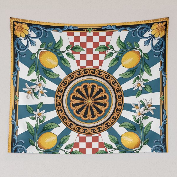 Item preview, Sunny Lemon & Baroque Elegance: Vibrant Citrus Art for Home & Fashion designed and sold by CHRONIN.