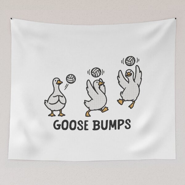 Item preview, Embroidered Goose Bumps Volleyball, Funny Goose Volleyball Team, Cute Volleyball Playe designed and sold by MaiaRayno.