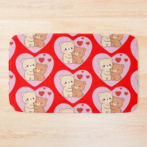 Item preview, Cute Bear Couple – Kawaii Illustration Sweet Love designed and sold by Wolagno.