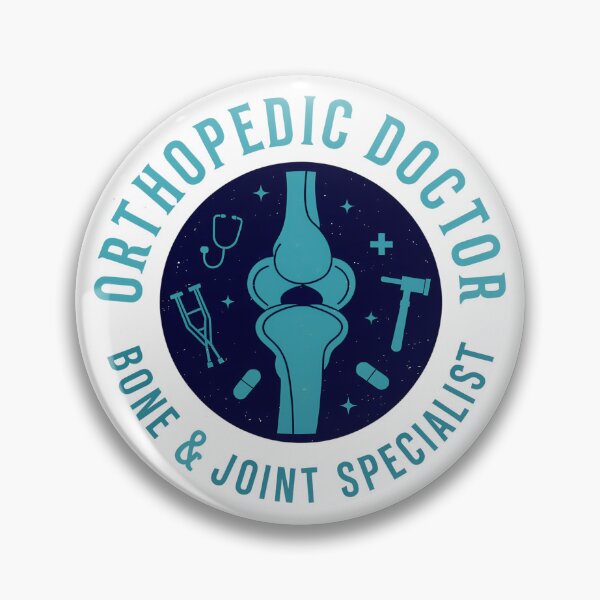Item preview, Orthopedic Doctor Badge – Bone & Joint Specialist Medical Sticker Design designed and sold by VividOrganica.