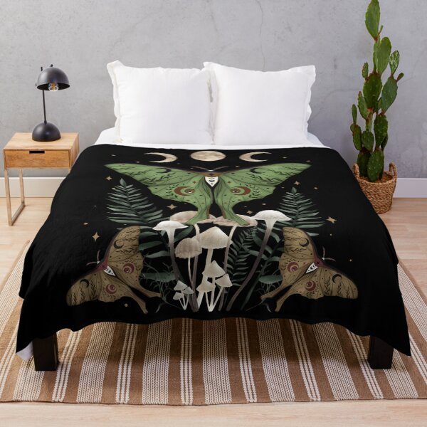 Item preview, Fairy Grunge Luna Moth Gothic Mushroom designed and sold by verinanawaffb.
