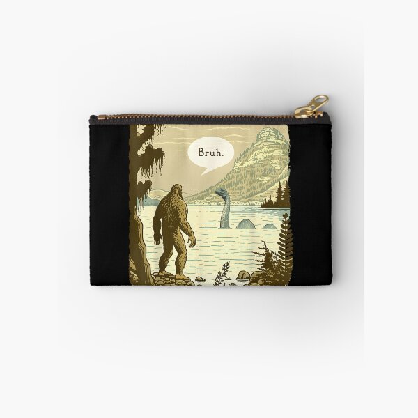 Item preview, Funny Bigfoot Sasquatch Loch Ness Monster Introvert Bruh designed and sold by CameronTheBro.
