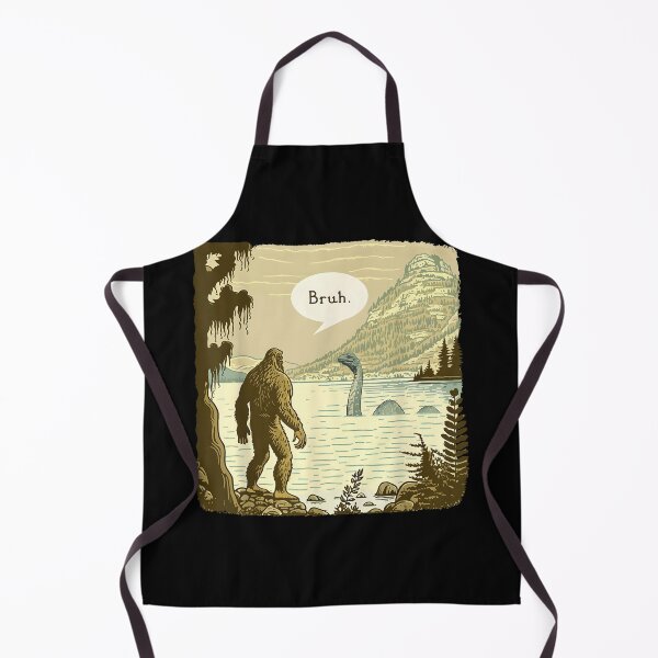Item preview, Funny Bigfoot Sasquatch Loch Ness Monster Introvert Bruh designed and sold by CameronTheBro.