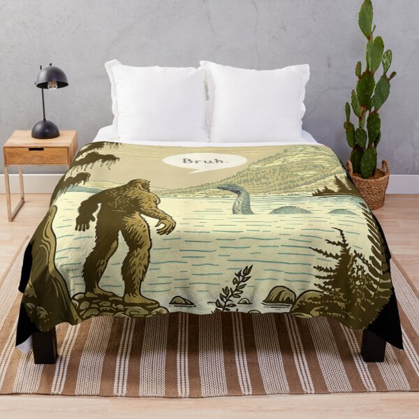 Item preview, Funny Bigfoot Sasquatch Loch Ness Monster Introvert Bruh designed and sold by CameronTheBro.