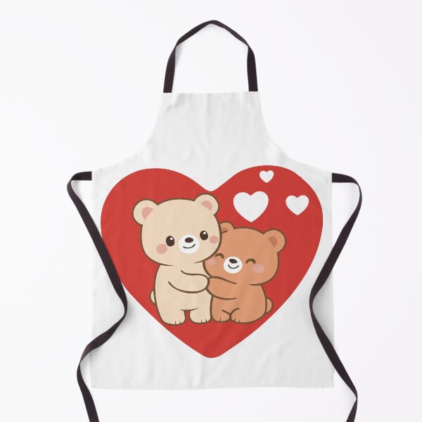 Item preview, Cute Bear Couple – Kawaii Illustration Sweet Love designed and sold by Wolagno.