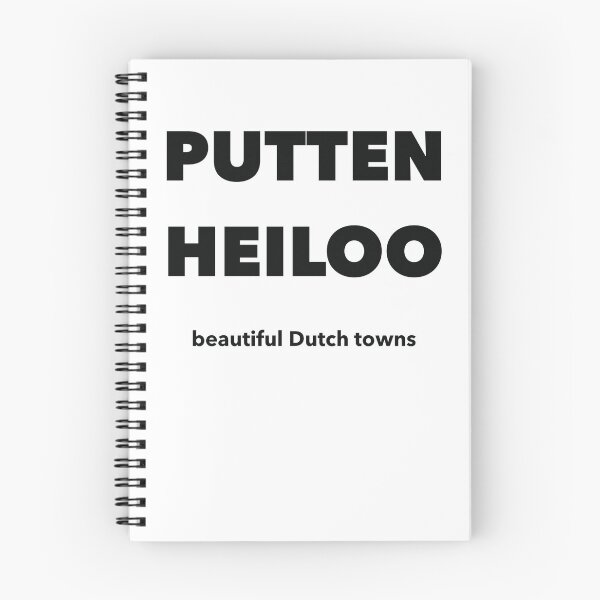 Item preview, Putten Heiloo - beautiful Dutch towns (black text) designed and sold by cow-cacao.