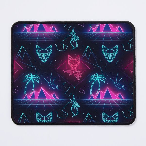 Item preview, Neon Synthwave Retro Cyberpunk Pattern Art designed and sold by ChinzorigBAY.