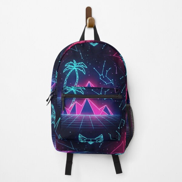Item preview, Neon Synthwave Retro Cyberpunk Pattern Art designed and sold by ChinzorigBAY.