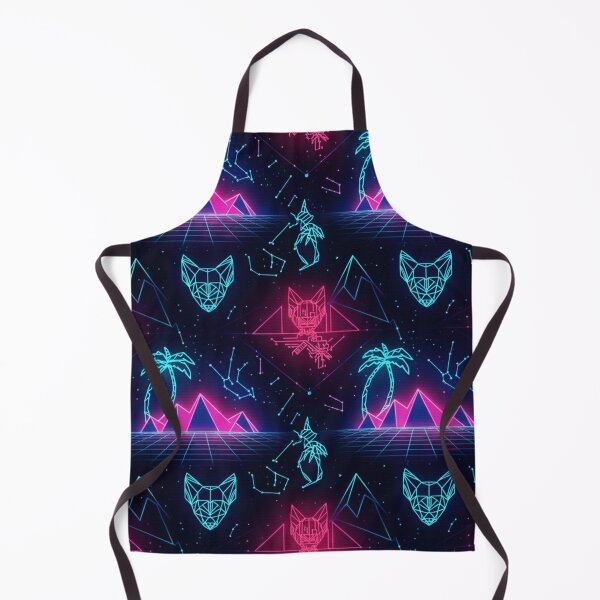Item preview, Neon Synthwave Retro Cyberpunk Pattern Art designed and sold by ChinzorigBAY.