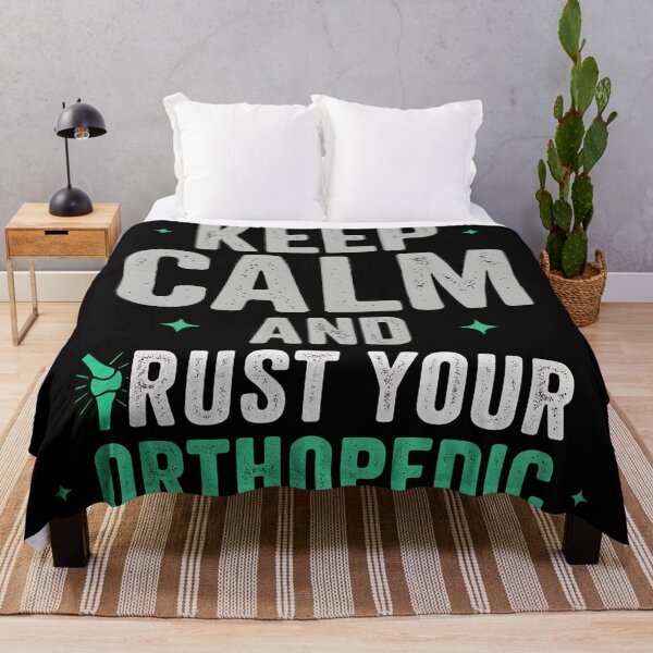 Item preview, Keep Calm and Trust Your Orthopedic – Funny Orthopedic Doctor Typography Design designed and sold by VividOrganica.