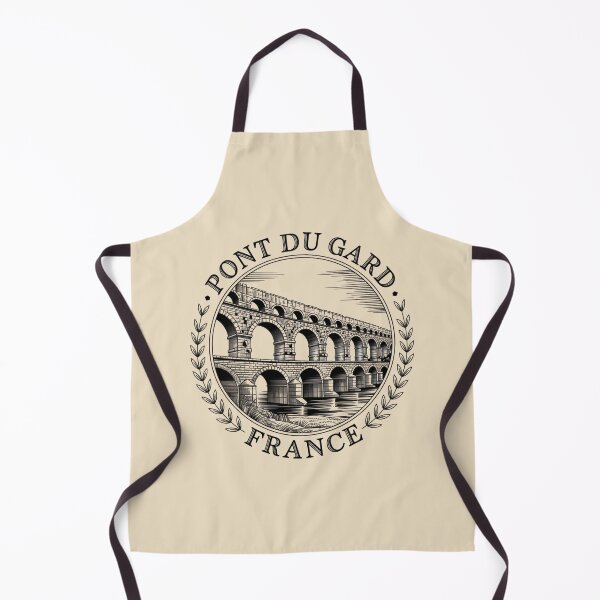 Item preview, Pont du Gard Heritage Seal – Vintage Engraving France Roman Aqueduct designed and sold by Timeless Design.
