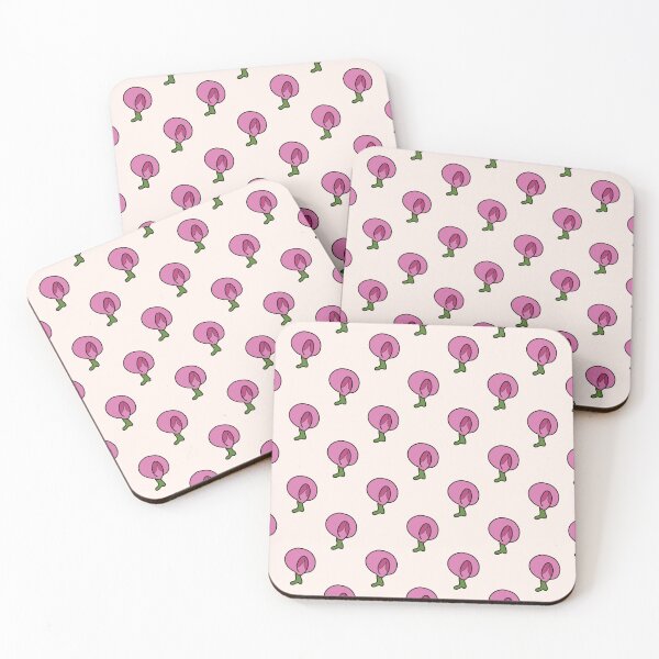 Item preview, Sweet pea Violet Flower Pink background natural hand drawn seamless designed and sold by khulisara246.