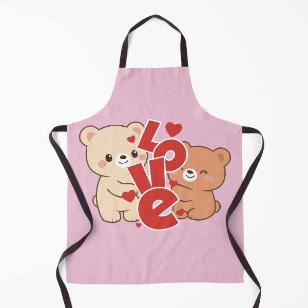 Item preview, Cute Bear Couple – Kawaii Illustration Sweet Love designed and sold by Wolagno.