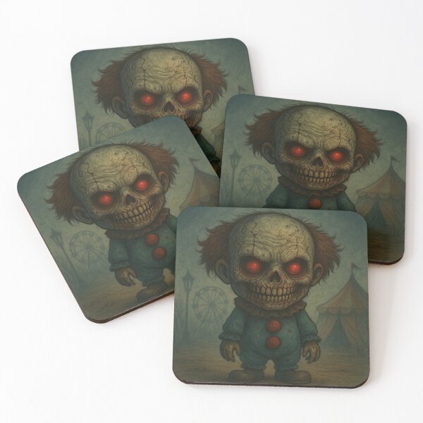 Item preview, Rotten Clown (Chibi) - Dark Circus Horror Clown Art designed and sold by Candie_Loudenfrau_Art.