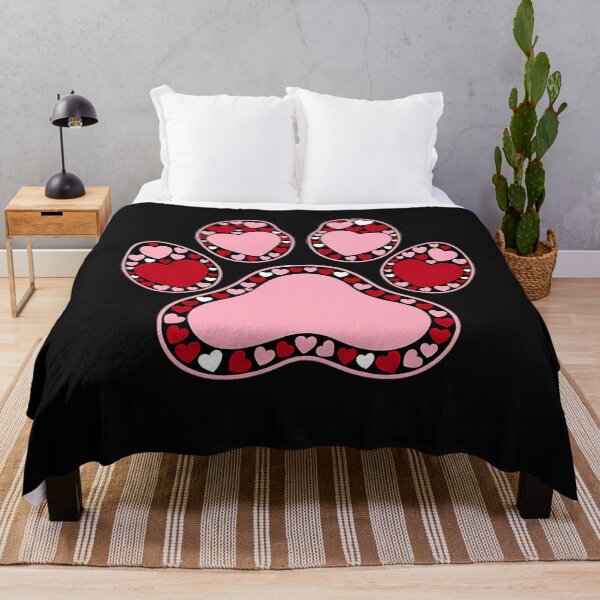 Item preview, Valentines Day Dog Paw Red Pink Heart Puppy Love Women Girls designed and sold by clothesy7.