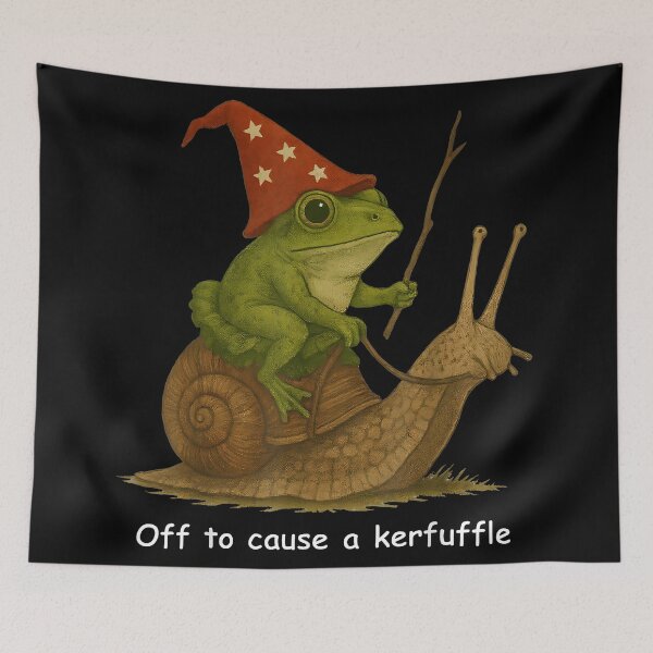 Item preview, Tomfoolery Frog Off to Cause A Kerfuffle designed and sold by CameronTheBro.
