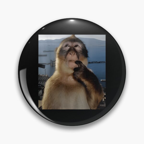 Item preview, Funny Thinking Monkey Meme designed and sold by CameronTheBro.