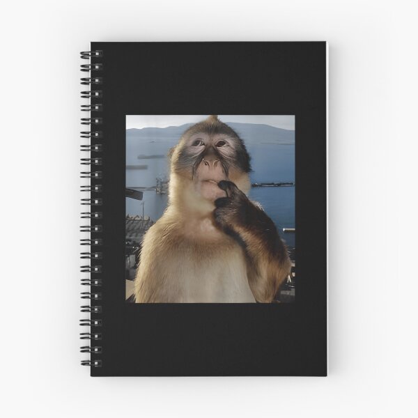 Item preview, Funny Thinking Monkey Meme designed and sold by CameronTheBro.