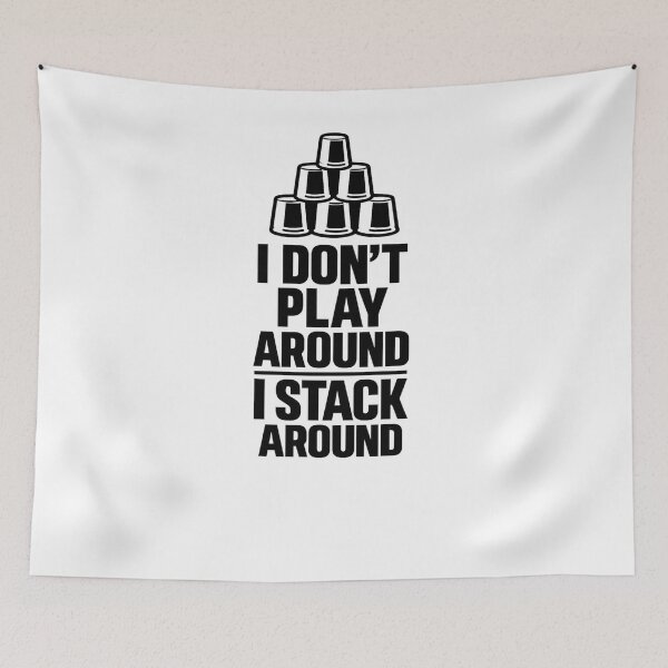 Item preview, I Don’t Play Around I Stack Around Gym Design Funny Fitness Sleeveless | Hardcore Gym Apparel designed and sold by DailyDrivesct.