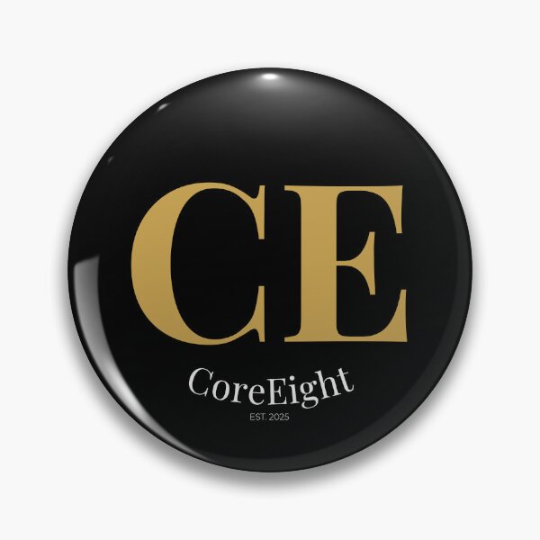 Item preview, CE Monogram Logo – CoreEight Luxury Minimal Brand Design EST 2025 for T-Shirts & Stickers designed and sold by CoreEight.