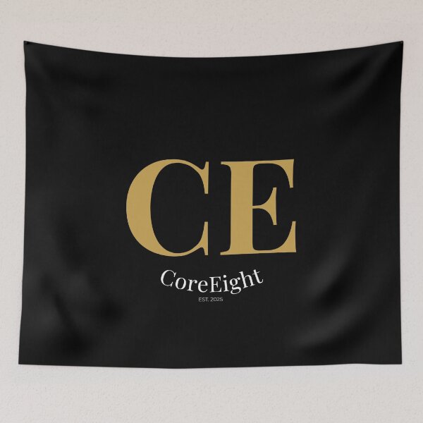 Item preview, CE Monogram Logo – CoreEight Luxury Minimal Brand Design EST 2025 for T-Shirts & Stickers designed and sold by CoreEight.