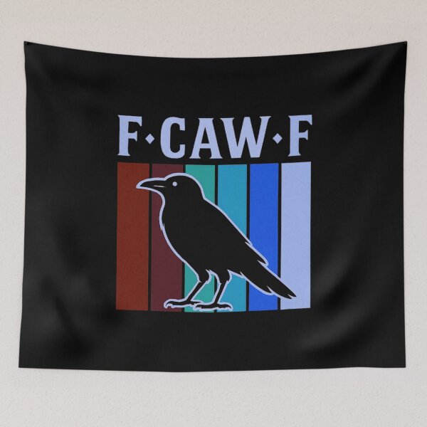 Item preview, F-Caw-F Crow Pun Funny Raven Attitude Vintage FcawF designed and sold by MaiaRayno.