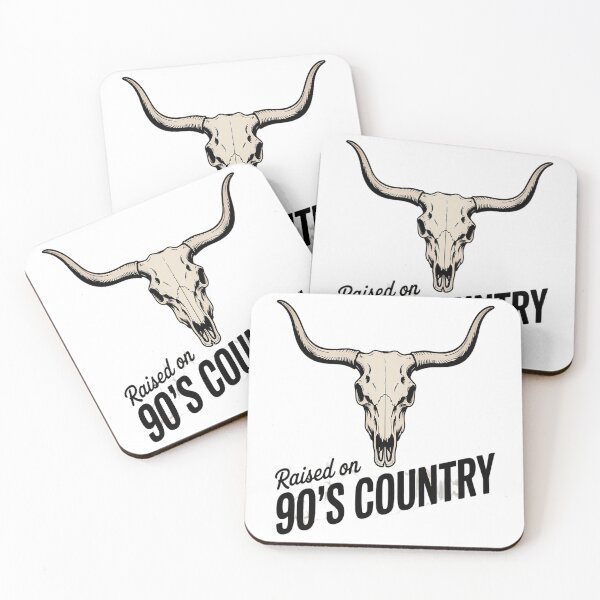 Item preview, Western Bull Skull Raised On 90's Country Music designed and sold by TeamLequid.