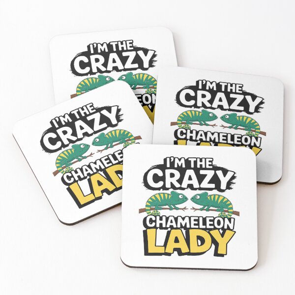 Item preview, Women Chameleon Quote I'm The Crazy Chameleon Lady Chameleon  designed and sold by DigitaldeligArt.