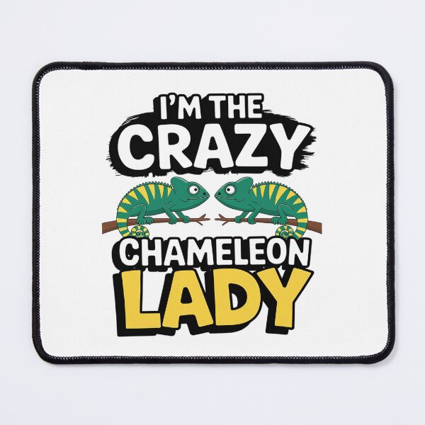 Item preview, Women Chameleon Quote I'm The Crazy Chameleon Lady Chameleon designed and sold by DigitaldeligArt.