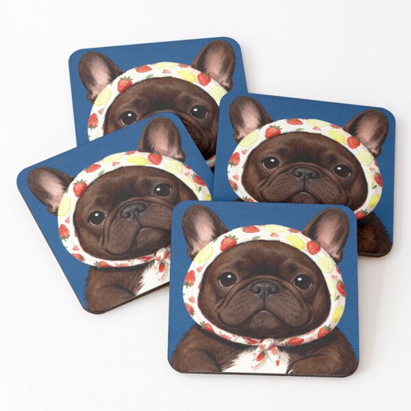 Item preview, French bulldog in headscarf designed and sold by ArtSE46.