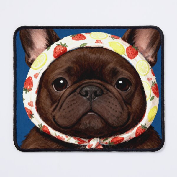 Item preview, French bulldog in headscarf designed and sold by ArtSE46.