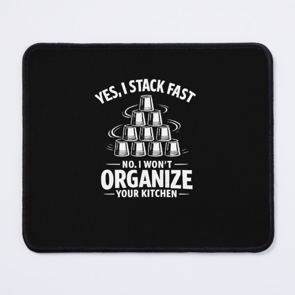 Item preview, Yes I Stack Fast Funny Kitchen Shirt | Sarcastic Work Humor T-Shirt | Fast Stacker Cup Design designed and sold by DailyDrivesct.