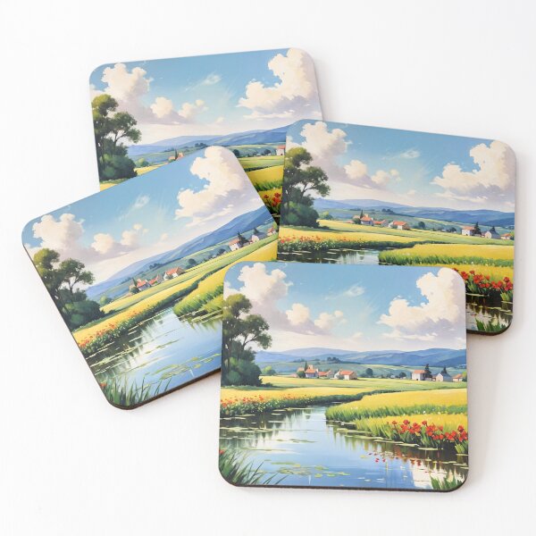 Item preview, Quiet Village Horizon designed and sold by Undersea Ai Art.