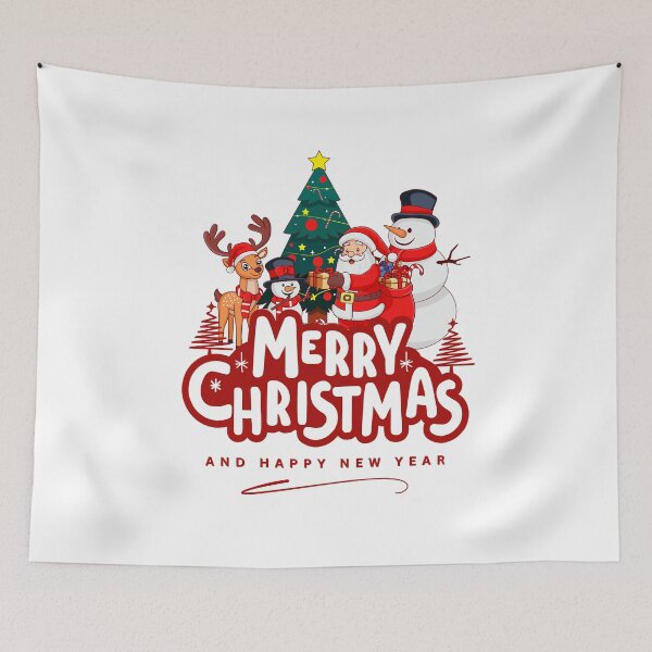 Item preview, Merry Christmas Festive Santa Family Design designed and sold by WarmlyGreetings.