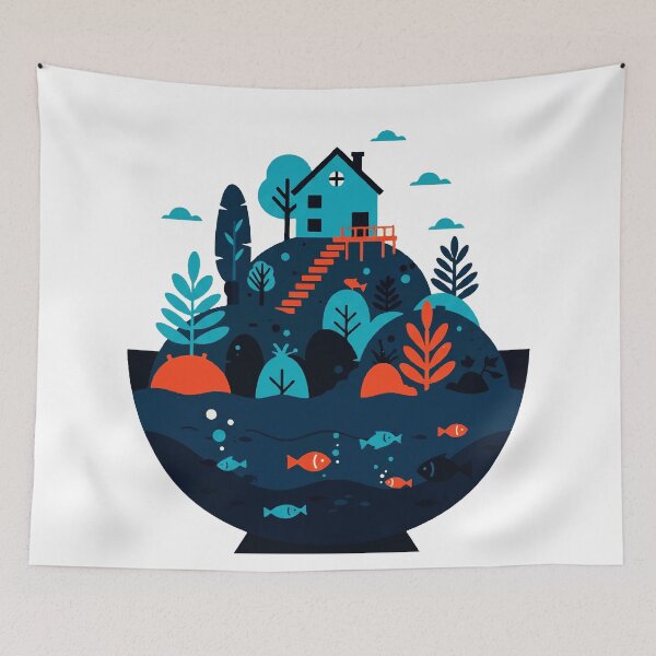 Item preview, Island inside an aquarium designed and sold by Design4uStudio.