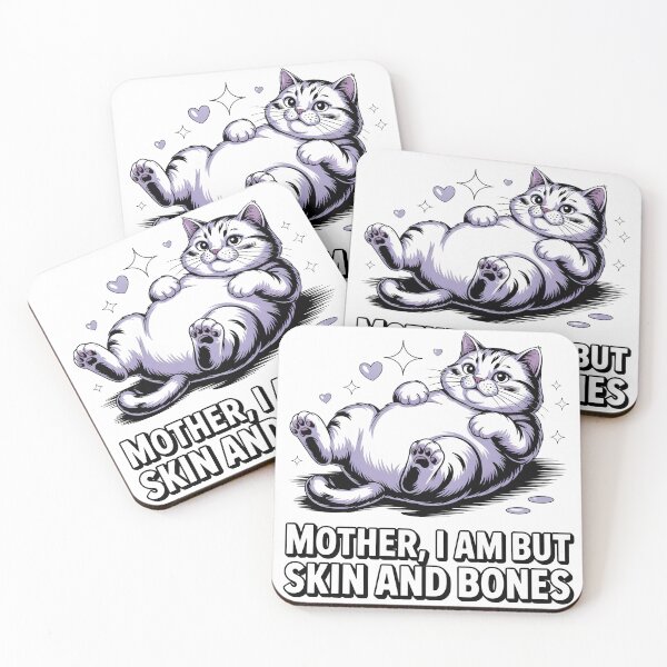 Item preview, Mother, I Am But Skin and Bones Funny Cat Mom Cat Lover designed and sold by BLZART.