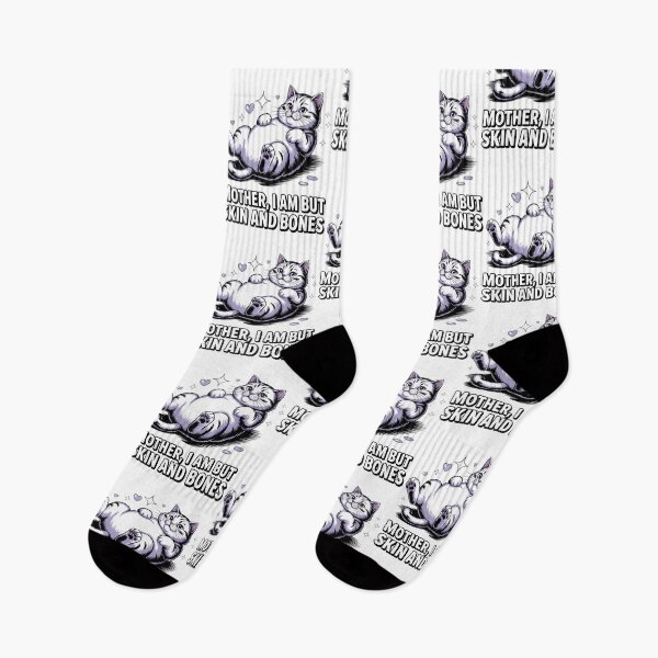 Item preview, Mother, I Am But Skin and Bones Funny Cat Mom Cat Lover designed and sold by BLZART.