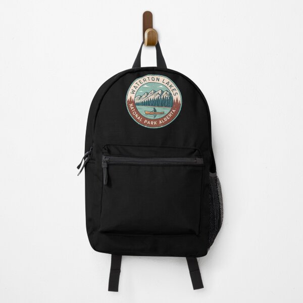 Item preview, Waterton Lakes National Park Retro Badge | Vintage Canada Travel Emblem Design designed and sold by VividOrganica.