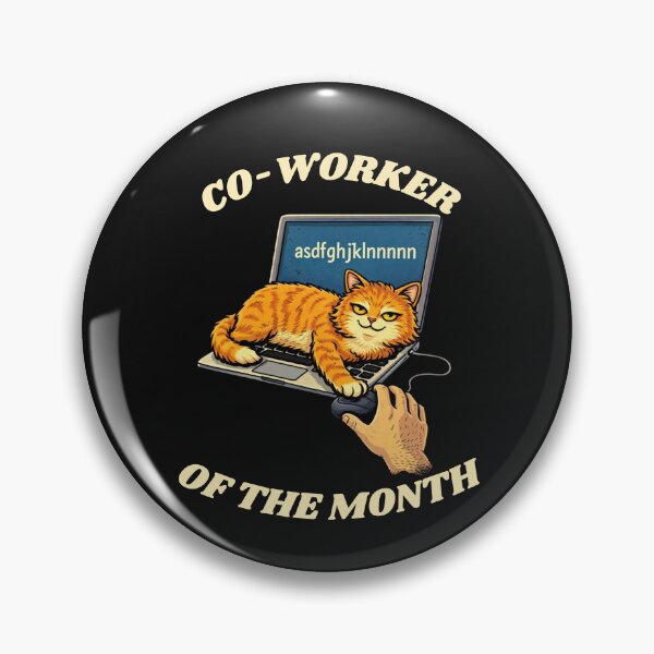 Item preview, Funny Cat Co-Worker of the Month - Home Office Humor designed and sold by JakubDesigns89.