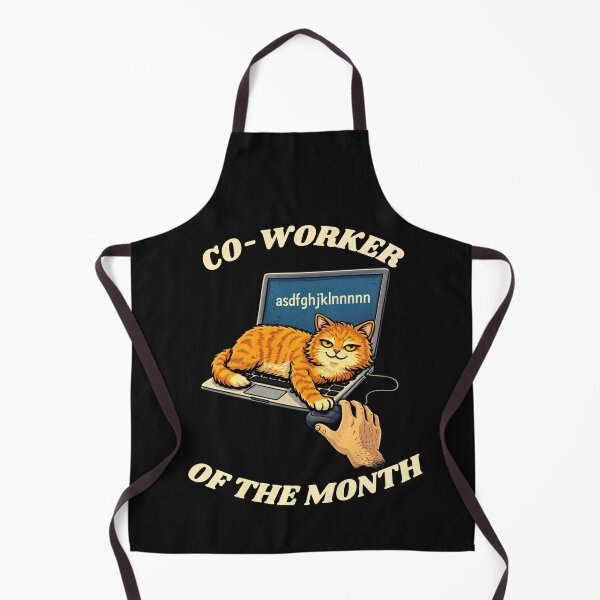Item preview, Funny Cat Co-Worker of the Month - Home Office Humor designed and sold by JakubDesigns89.