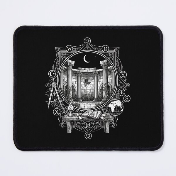 Item preview, Night School of Antiquity – Vintage Greek-Courtyard-Woodcut designed and sold by w66aboo.