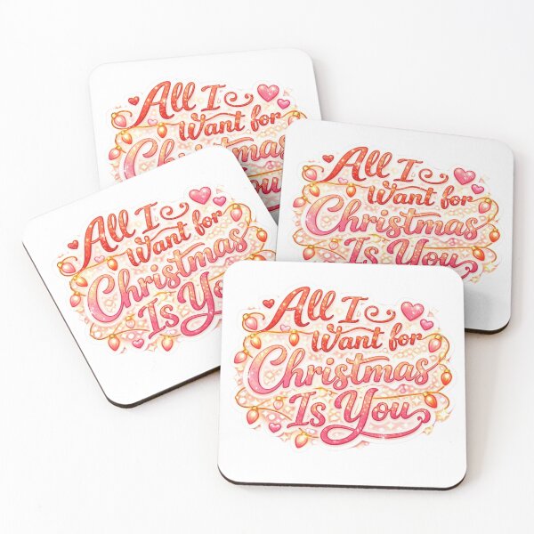 Item preview, Whimsical Christmas Love Script All I Want For Christmas Is You designed and sold by lorand-designs.
