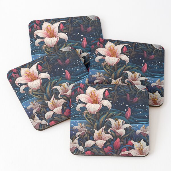Item preview, Beautiful Glowy Lilly Flower Floral Pattern -  Father'S Day Gift Ideas designed and sold by RoyalStarsPatts.